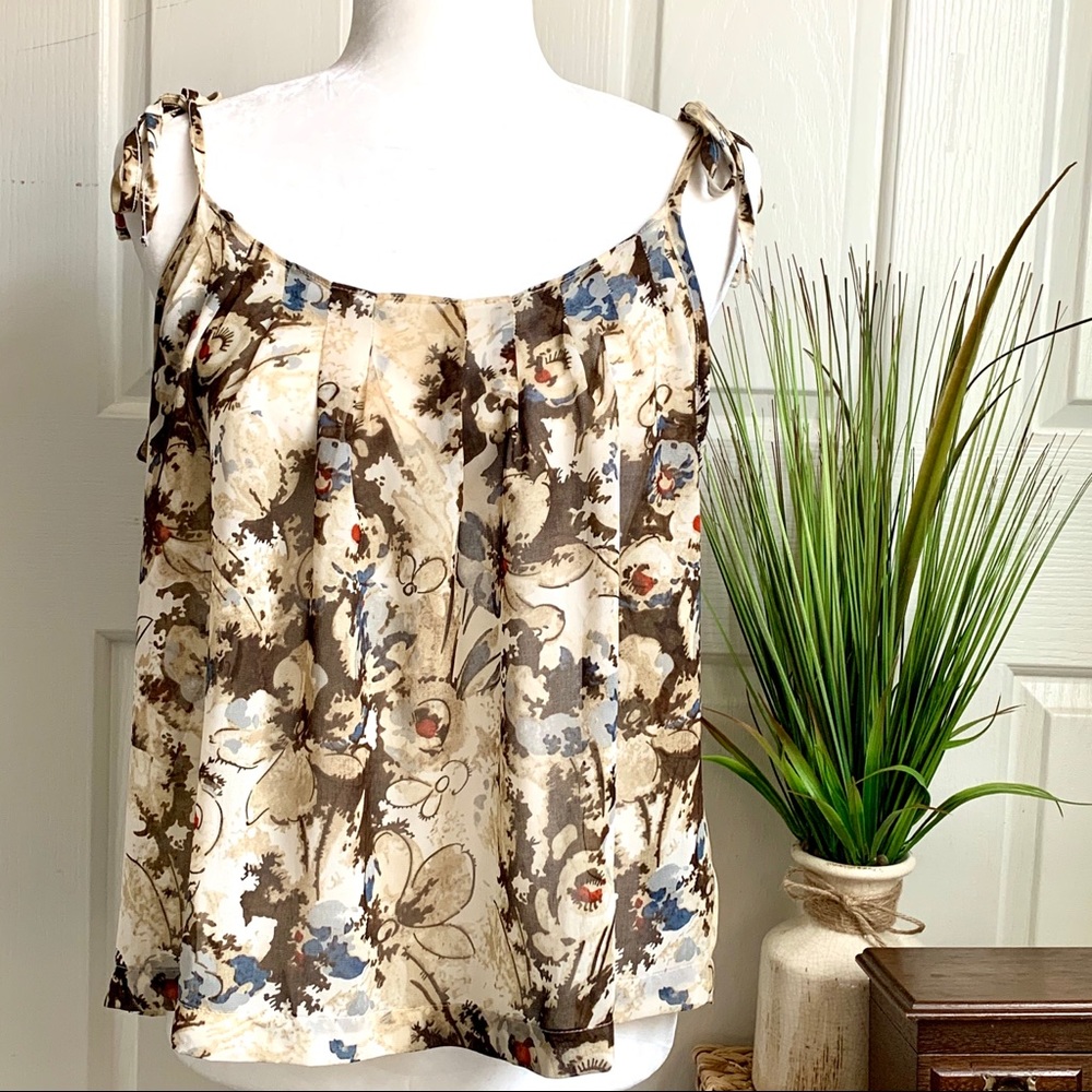 PATTERSON J. KINCAID SLEEVELESS BLOUSE